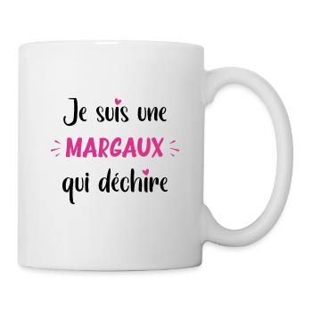 Je suis une margaux qui déchire - Mug blanc - blanc - Droite