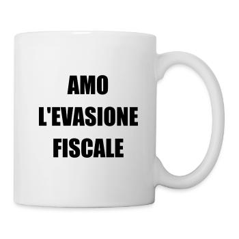 I love tax evasion - Mug - white - Right