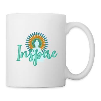 Inspire Lebe Deine Inspiration - Tasse - Weiß - Rechts