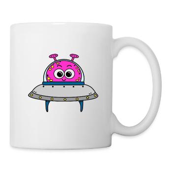 Alien - Tasse - Weiß - Rechts