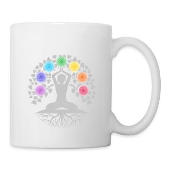 Chakra Lebensbaum - Tasse - Weiß - Rechts