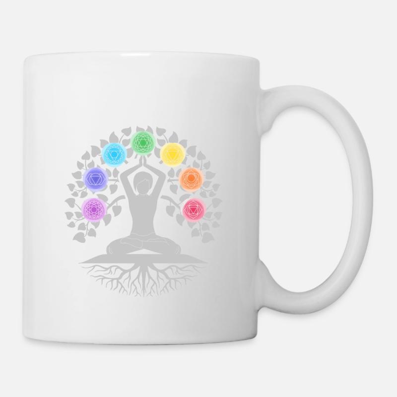 Chakra Tree of Life - Mug - white