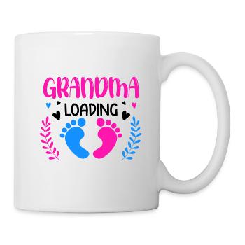 Werdende Oma, Endlich werde ich eine Oma - Tasse - Weiß - Rechts