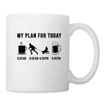 Sledding, Winter Vacation, Gift, Dad, Dad - Mug - white - Right