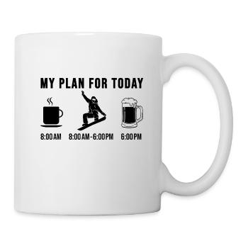 Snowboarder Snowboard Snowboard Saut - Mug blanc - blanc - Droite