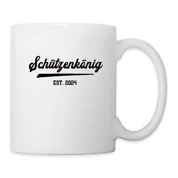 Schützenkönig 2024 Schützen König Schützenverein - Tasse - Weiß - Rechts