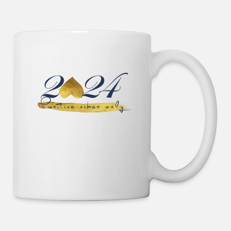 Uniquement des ondes positives - Mug blanc - blanc