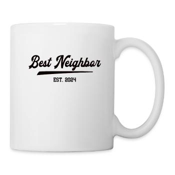 Bester Nachbar Nachbarschaft Best Neighbor 2024 - Tasse - Weiß - Rechts