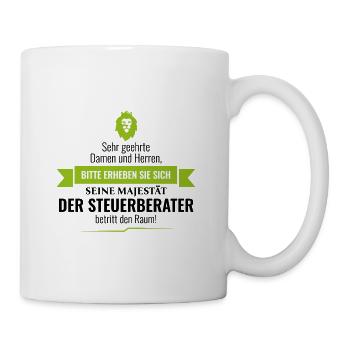 ELSTERJADG "Majestät Steuerberater 1" - Tasse - Weiß - Rechts