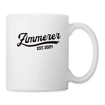 Zimmerer 2024 Beruf Zimmerei Zimmermann Meister 24 - Tasse - Weiß - Rechts