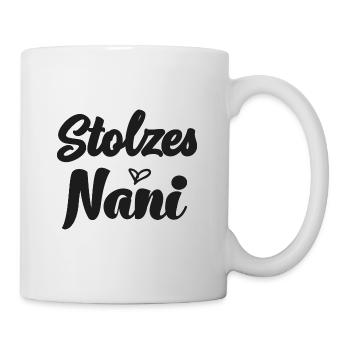 Stolzes Nani Schweiz Oma Grosi Schweizer Oma - Tasse - Weiß - Rechts