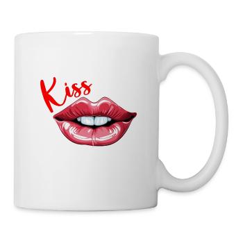 Mouth / Lips / Teeth / Tongue / Smile / Kiss - Mug - white - Right