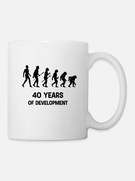 40 jaar ontwikkeling - Mok - wit