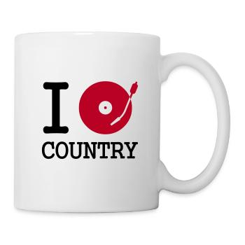 I dj / play / listen to country - Mug - white - Right
