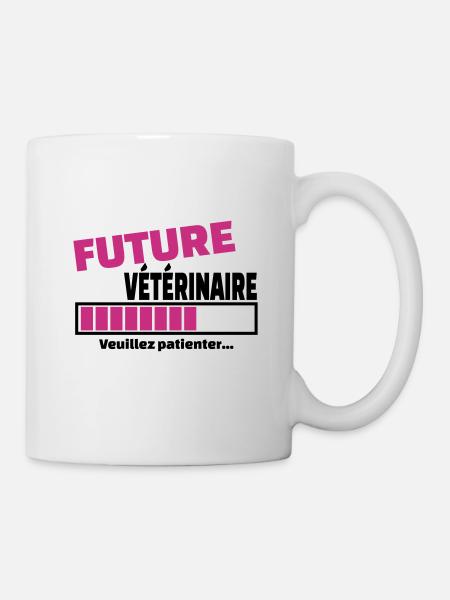 future vétérinaire - Mug blanc - blanc