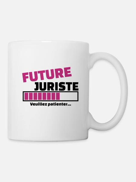 future juriste - Mug blanc - blanc