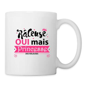 princesse des râleuses - Mug blanc - blanc - Droite