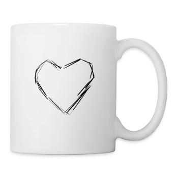 heart line - Mug - white - Right