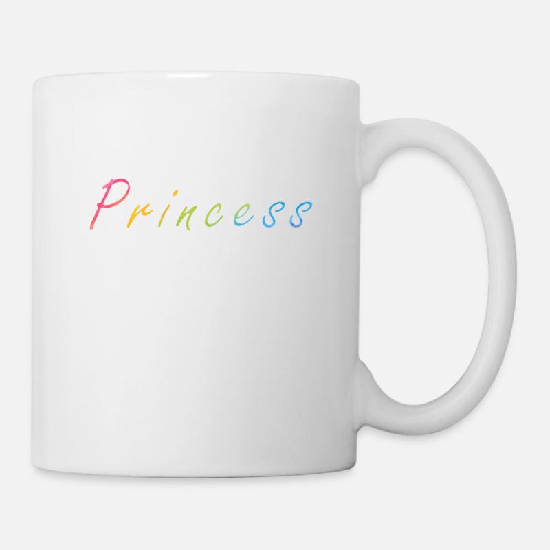 Princess Schriftzug! - Tasse - Weiß