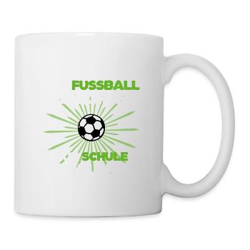 Fußball Fußballtrainer Schule Spruch Spieler - Tasse - Weiß - Rechts