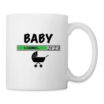 Schwanger 2023, Baby 2023 - Tasse - Weiß - Rechts