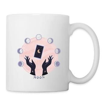 Lunar Magic Tarot Karte - Tasse - Weiß - Rechts