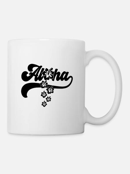 Color changeable | Aloha Hibiscus Blossoms - Mug - white
