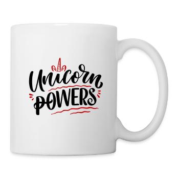 Unicorn Einhorn Kraft Power Baby Kinder - Tasse - Weiß - Rechts