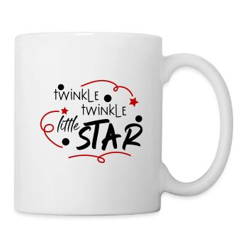 Twinkle little Star Funkel kleiner Stern Baby Kind - Tasse - Weiß - Rechts
