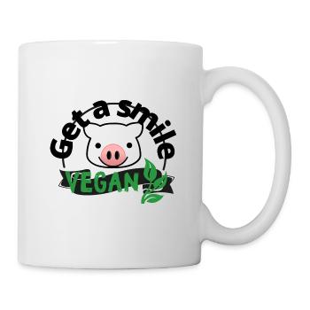 Vegan Animal lovers Animal lovers Smile of the animals - Mug - white - Right
