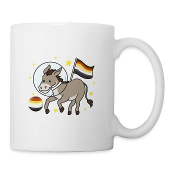 Esel Astronaut Gay Bear Pride - Tasse - Weiß - Rechts