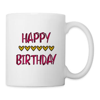 JAHRESTAG. ALLES GUTE ZUM GEBURTSTAG!. ALLES GUTE ZUM GEBURTSTAG!. - Tasse - Weiß - Rechts