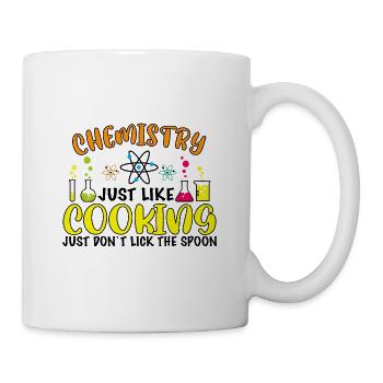 La chimie, c’est comme la cuisine - Mug blanc - blanc - Droite