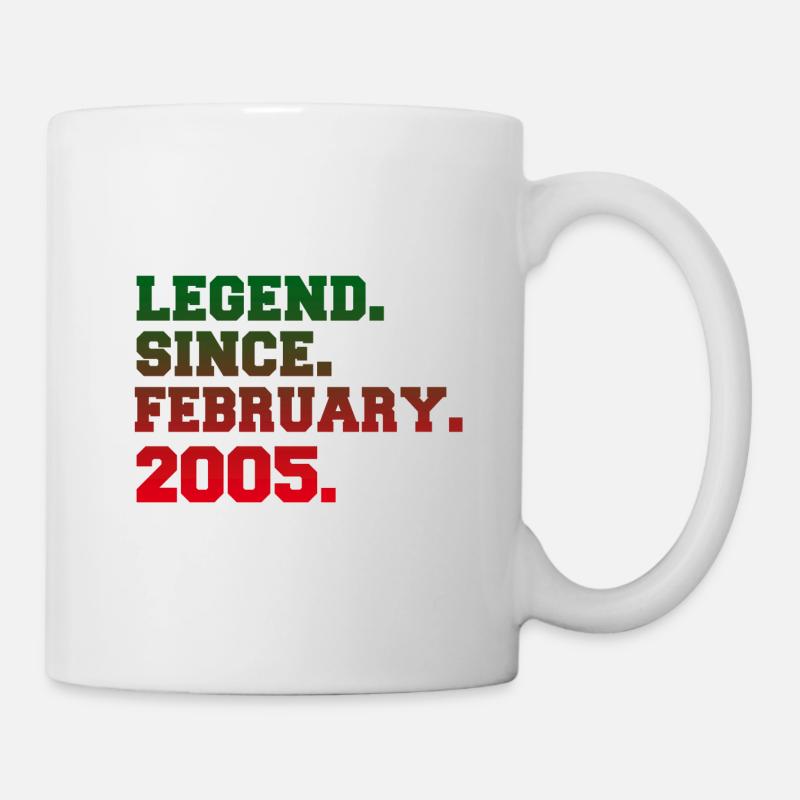 Legends born in February - Mug - white