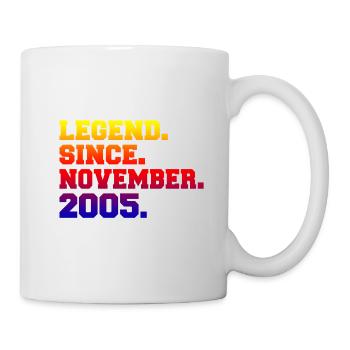 Légendes nées en novembre - Mug blanc - blanc - Droite