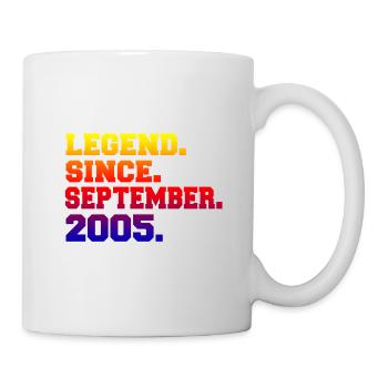 Légendes nées en septembre - Mug blanc - blanc - Droite