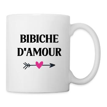 bibiche d'amour - Mug blanc - blanc - Droite