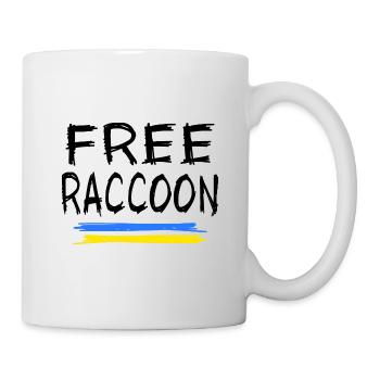 UKRAINE Waschbär-meme oblast Ukrainer Kherson - Tasse - Weiß - Rechts