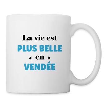 La vie est plus belle en Vendée - Mug blanc - blanc - Droite