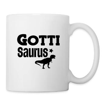 Gotti Saurus Gotti Schweiz Patentante - Tasse - Weiß - Rechts