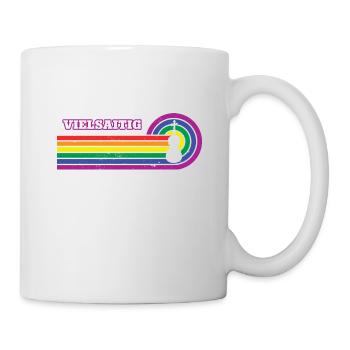 Cellist Cello Musik Instrument Regenbogen LGBT - Tasse - Weiß - Rechts