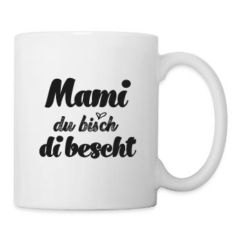 Mami du bisch di bescht Mami Schweiz Schweizer - Tasse - Weiß - Rechts