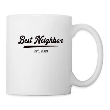 Best Neighbor 2023 Nachbarschaft Bester Nachbar - Tasse - Weiß - Rechts