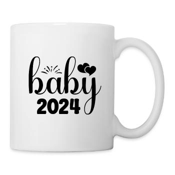 Baby 2024 Pregnancy Announce Baby Birth - Mug - white - Right