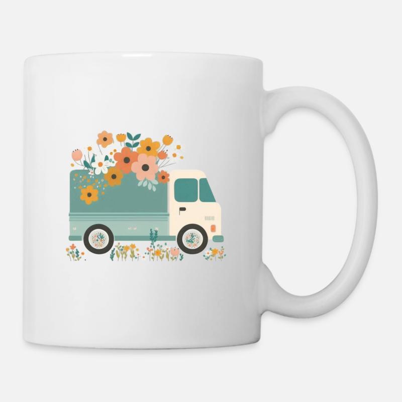 Ramasser une fleur 3 - Mug blanc - blanc