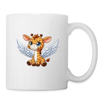 Girafe avec des ailes comme un ange - Mug blanc - blanc - Droite