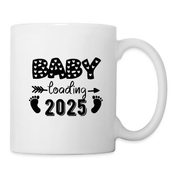 Chargement de bébé 2025, bébé à venir 2025 - Mug blanc - blanc - Droite