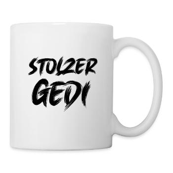 Stolzer Gedi Bester Gedi Patenonkel Österreich - Tasse - Weiß - Rechts