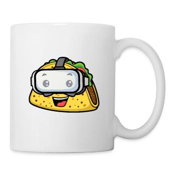 Süßer Taco Fast Food Cartoon VR Virtual Reality - Tasse - Weiß - Rechts