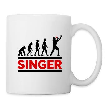 Singer Evolution Music Scene - Mug - white - Right